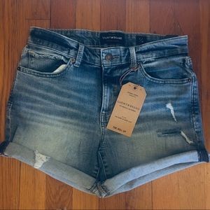 Lucky Brand New Roll Up Denim Shorts